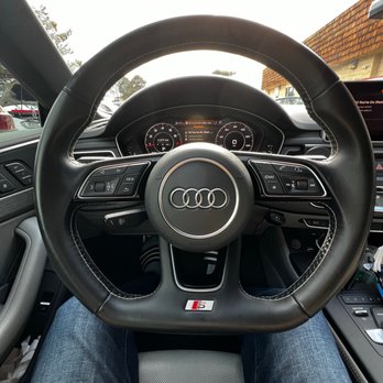 Hardey's MotorWerks - 2018 Audi A5 Sportback flat bottom steering wheel installed - Auto Repair Near Me - Parker, Colorado