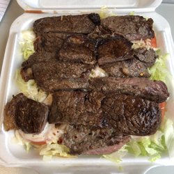 Rio Brazilan Steak Truck - Top Sirloin over salad