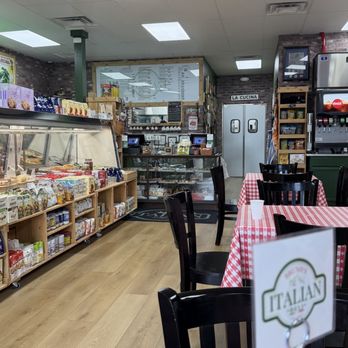 Bruno's Italian Deli - Dining area - limited on seating, but cozy. Most people ordered food to go when we were there. We loved the Italian music! - Desserts Near Me - Columbia, Tennessee