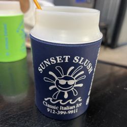 Sunset Slush of St Simons Island - Koozie cup