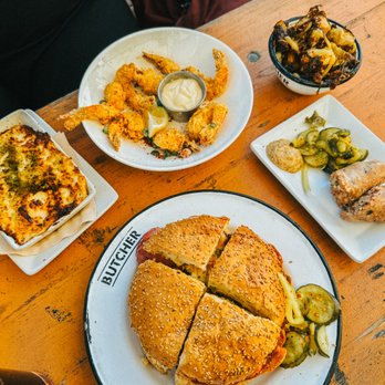 Cochon Butcher - Muffaletta, hot boudin, brussels sprouts, shrimp, mac and cheese - Sandwiches Near Me - New Orleans, Louisiana