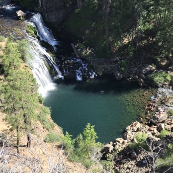McCloud River - On the way down to the falls - Peek-a-boo views from up above - Hiking Near Me - McCloud, California