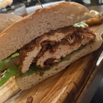 Black Rail Kitchen + Bar - Cesar chicken sandwich - Mediterranean Near Me - Carlsbad, California