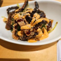 Kei Sushi Restaurant - Salmon skin salad