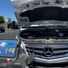 Mercedes getting fixed