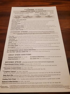 Menu photo 3 LongHorn Steakhouse Jacksonville, FL Menu photo 3 LongHorn Steakhouse Jacksonville, FL