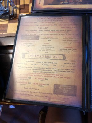 Menu photo 7 Slash X Ranch Cafe Barstow, CA