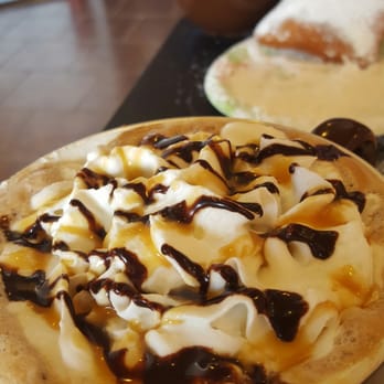 Javaman Coffee - Turtle latte and White mocha with beignets! - Creperies Near Me - Humble, Texas Javaman Coffee - Turtle latte and White mocha with beignets! - Creperies Near Me - Humble, Texas