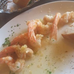 Pizzeria Francesca - Garlic prawns, the best.