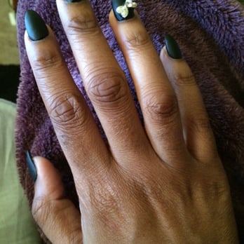 Nails U Luv - Matte black stiletto nail.! Love it - Nail Salons Near Me - Las Vegas, Nevada