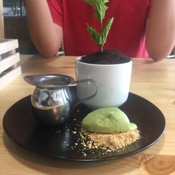 Beyond The Bowl - The Pot dessert - milk tea, green tea icecream, Oreo crumbs, and cheese cake. Delicious :) - Poke Near Me - Seattle, Washington