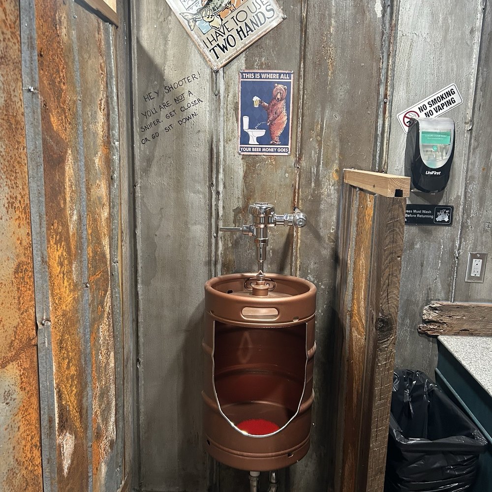 Small Town Brewing - Men's bathroom. - Brewpubs Near Me - Mullins, South Carolina Small Town Brewing - Men's bathroom. - Brewpubs Near Me - Mullins, South Carolina