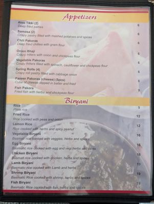 Menu photo 2 Rk Indian Food Westminster, CA