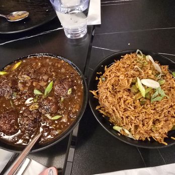 Choice Indian Restaurant - Chilli garlic fried rice and veg manchuria gravy - Indian Near Me - Tyngsborough, Massachusetts