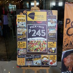 Pizza Republic - Menu board