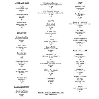 Brewery X - Beer Menu - Breweries Near Me - Anaheim, California