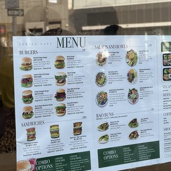 Spring Cafe - menu - Vegan Near Me - New York, New York Spring Cafe - menu - Vegan Near Me - New York, New York