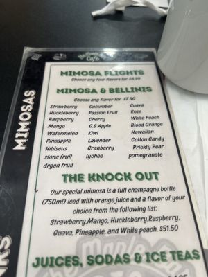 Menu photo 1 The Maple Bar Cafe Suisun City, CA