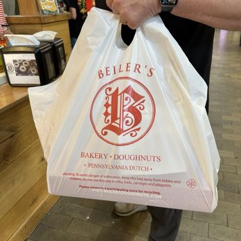 Beiler's Bakery - The bag weighs ten pounds--is it the custard filling or the blueberries in the blueberry fritter or the caramel in the apple filling? - Bakeries Near Me - Philadelphia, Pennsylvania