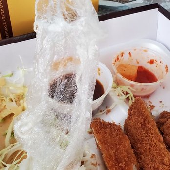 Yoko - Plastic wrap that was inside of the rice - Japanese Near Me - Buena Park, California Yoko - Plastic wrap that was inside of the rice - Japanese Near Me - Buena Park, California