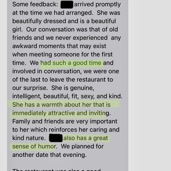 Seattle Love Broker - Feedback from client after an excellent date! - Matchmakers Near Me - Seattle, Washington Seattle Love Broker - Feedback from client after an excellent date! - Matchmakers Near Me - Seattle, Washington