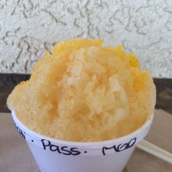 Beach Street - Small Passionfruit and mango shaved ice - Coffee & Tea Near Me - Kihei, Hawaii Beach Street - Small Passionfruit and mango shaved ice - Coffee & Tea Near Me - Kihei, Hawaii