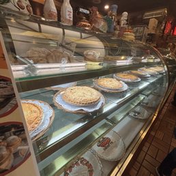 Bakery counter. Handmade pies. Yum!