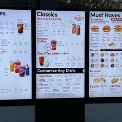 Tim Hortons - Drive thru Menu