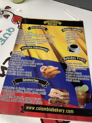 Menu photo 2 Colombian Bakery Orlando, FL Menu photo 2 Colombian Bakery Orlando, FL