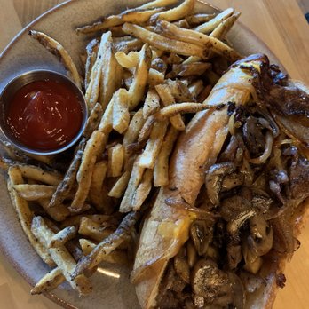 Uptown Grill - Prime Rib Philly Sandwich - Cocktail Bars Near Me - Olympia, Washington