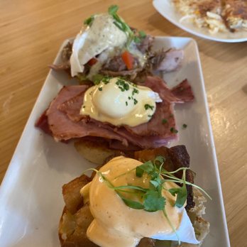 Early Bird - Benedict sampler - New American Near Me - Fullerton, California