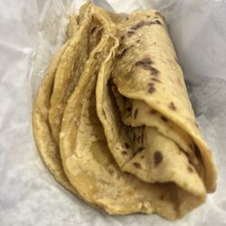 The homemade tortillas