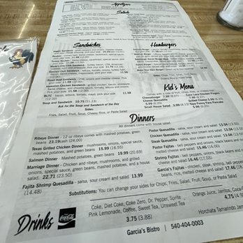 Garcia's Bistro - Diners Near Me - Salem, Virginia