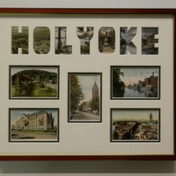 The Muse Custom Framing & Gallery - This frame has vintage post cards but could be made with photos also with your city or town