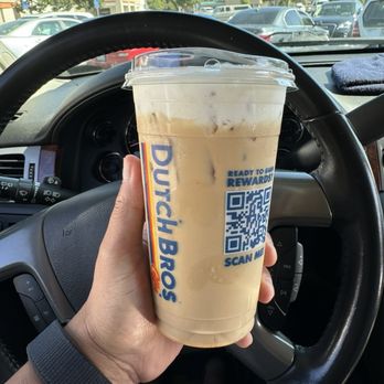 Dutch Bros Coffee - Iced Cookie Butter Latte - Juice Bars & Smoothies Near Me - Oceanside, California