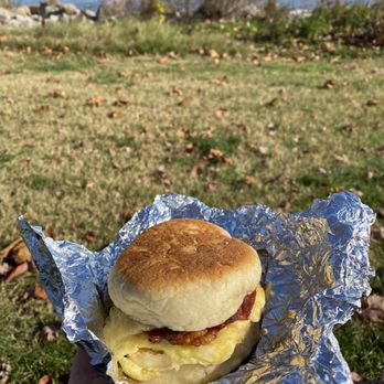 Hog Haven Farm - Hog Haven breakfast sandwich with bacon - Ranches Near Me - Columbia, Virginia Hog Haven Farm - Hog Haven breakfast sandwich with bacon - Ranches Near Me - Columbia, Virginia