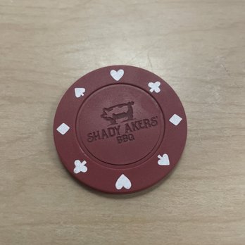 Shady Akers BBQ - drink token - Barbeque Near Me - Arkdale, Wisconsin Shady Akers BBQ - drink token - Barbeque Near Me - Arkdale, Wisconsin