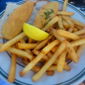 Peter's Clam Bar - Fish sandwich came with fries - Seafood Near Me - Island Park, New York Peter's Clam Bar - Fish sandwich came with fries - Seafood Near Me - Island Park, New York