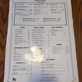 Mills Alley - LUNCH MENU - June 2026 - Japanese Near Me - Pasadena, California
