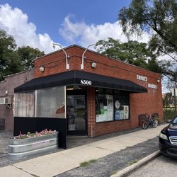 Outside of the store.
