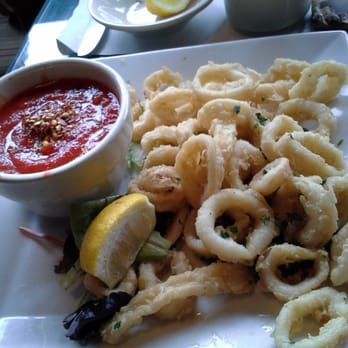 Main Street Cafe - Calamari...just the rings. Boo. - American Near Me - Northport, New York