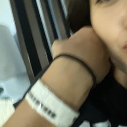 Me and my psych unit bracelet (I got discharged yesterday) Me and my psych unit bracelet (I got discharged yesterday)