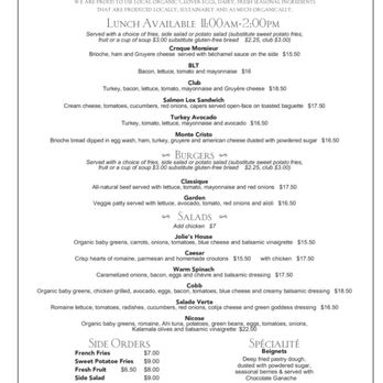 Cafe Jolie Petit - Lunch Menu - Coffee & Tea Near Me - Alameda, California