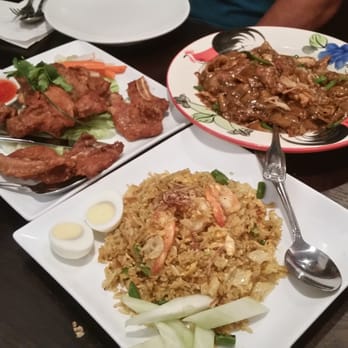 Malay - Malaysian pork chops, Malaysian coconut fried rice, and Captain's noodles - Thai Near Me - Morristown, New Jersey