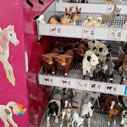 Tractor Supply - Inside, animal figurines for sale