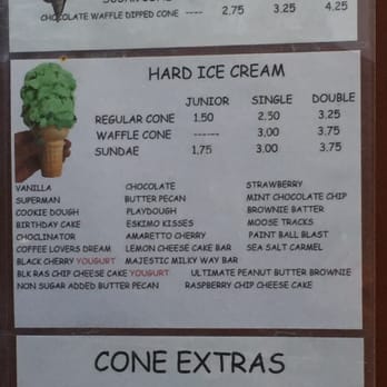 Dairy Ranch - a menu for a soft serve ice cream - Ice Cream & Frozen Yogurt Near Me - Dorr, Michigan