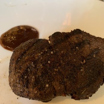 CUT - Petit Cut Filet Mignon (8 oz) with CUT House Made Steak Sauce. Very juicy! - Steakhouses Near Me - New York, New York