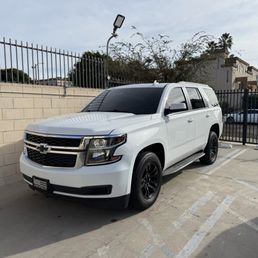 My Tahoe with black powder coated rims.