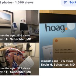 Kevin H Schachter, MD - Hoag Medical Group - A surprised notification from Google with these photos taken by me in Dr. Schachter s office !