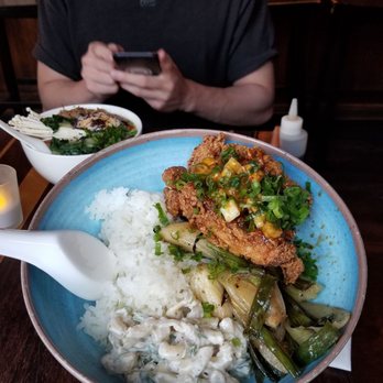 Suzume - Fried chicken bowl. That mac salad is bomb! IG eatsumbap - Ramen Near Me - Brooklyn, New York Suzume - Fried chicken bowl. That mac salad is bomb! IG eatsumbap - Ramen Near Me - Brooklyn, New York